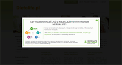 Desktop Screenshot of dietalife.pl