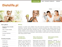 Tablet Screenshot of dietalife.pl